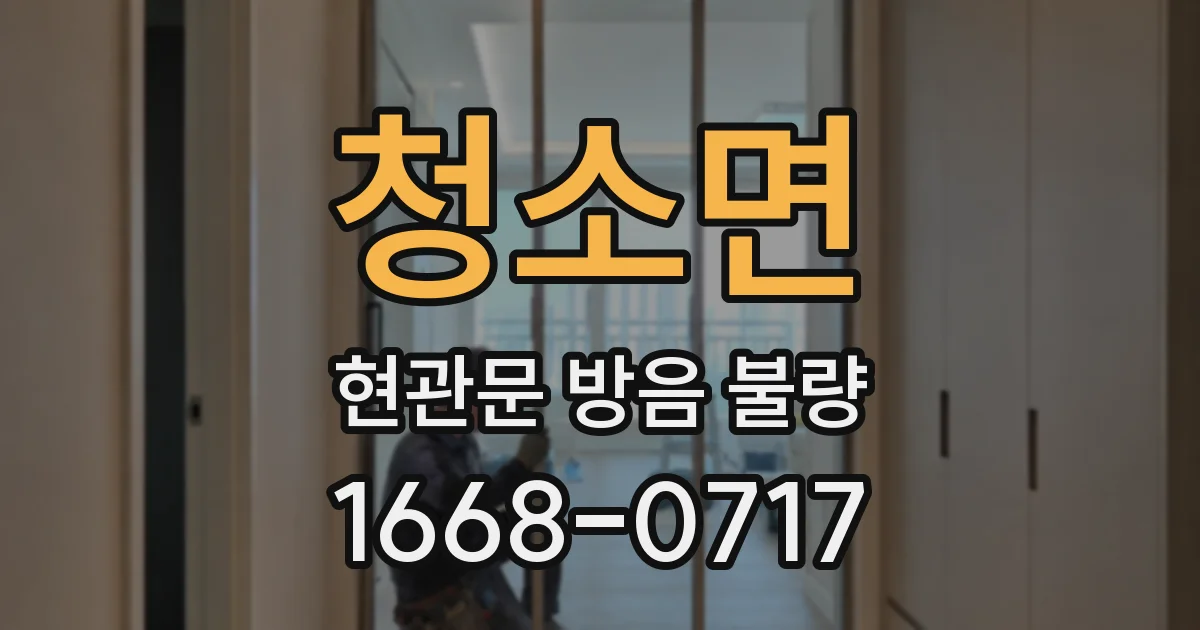 청소면 현관문 방음 불량