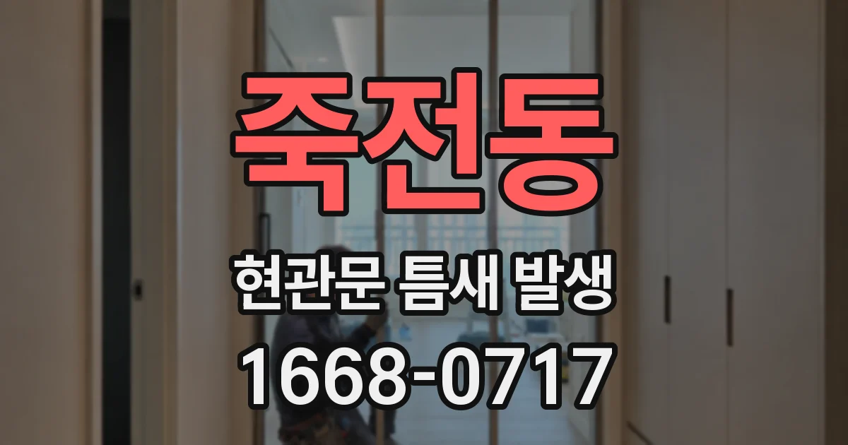 죽전동 현관문 틈새 발생