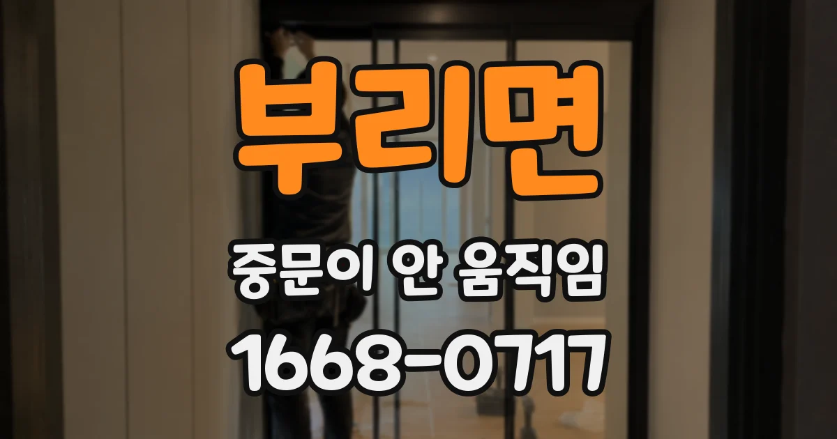 부리면 중문이 안 움직임