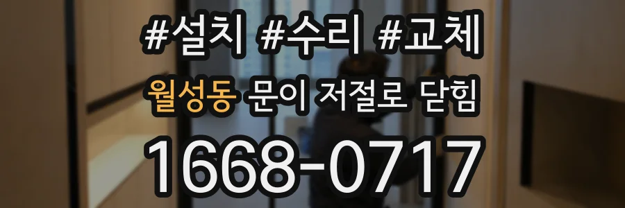 월성동 문이 저절로 닫힘