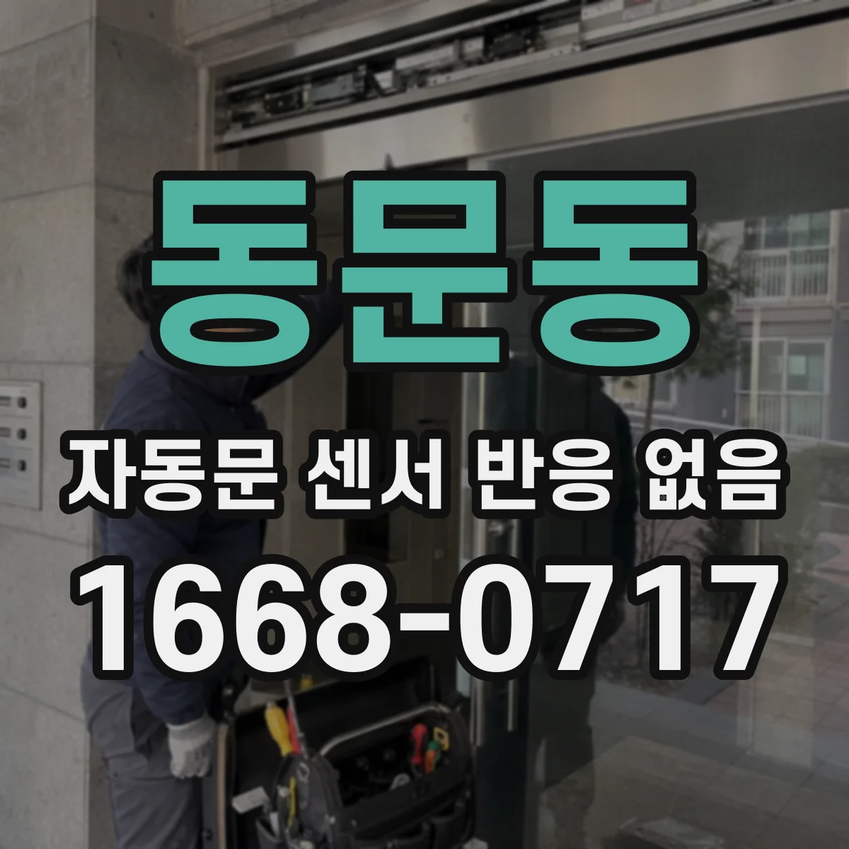 동문동 자동문 센서 반응 없음
