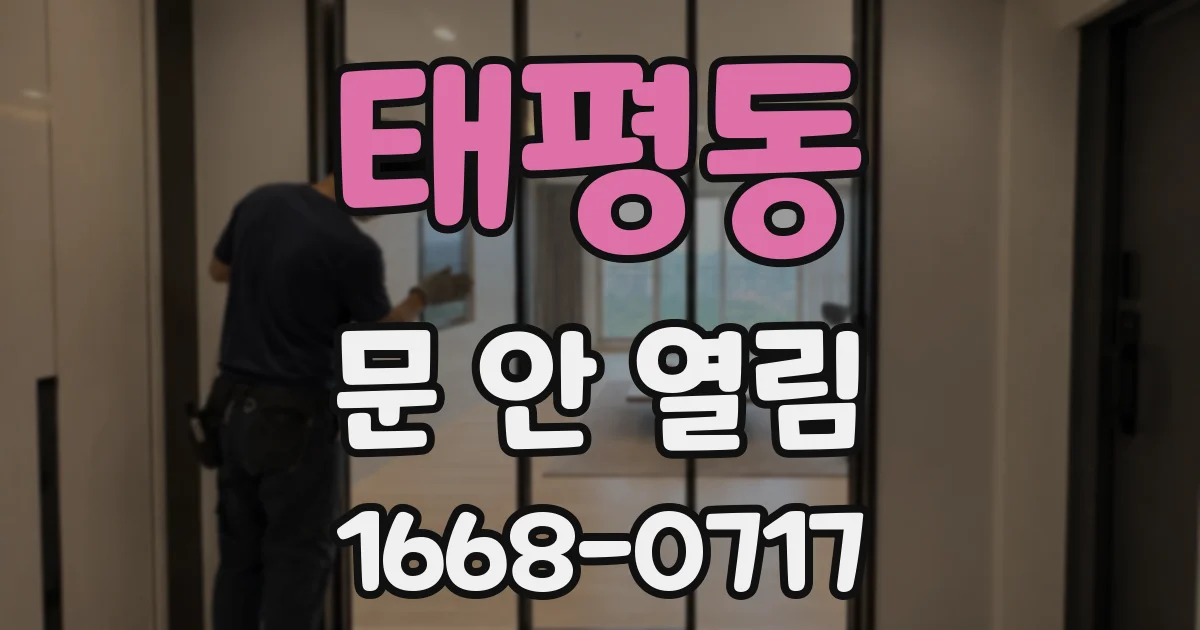 태평동 문 안 열림