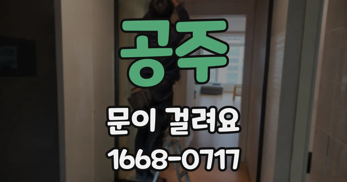 공주 문이 걸려요