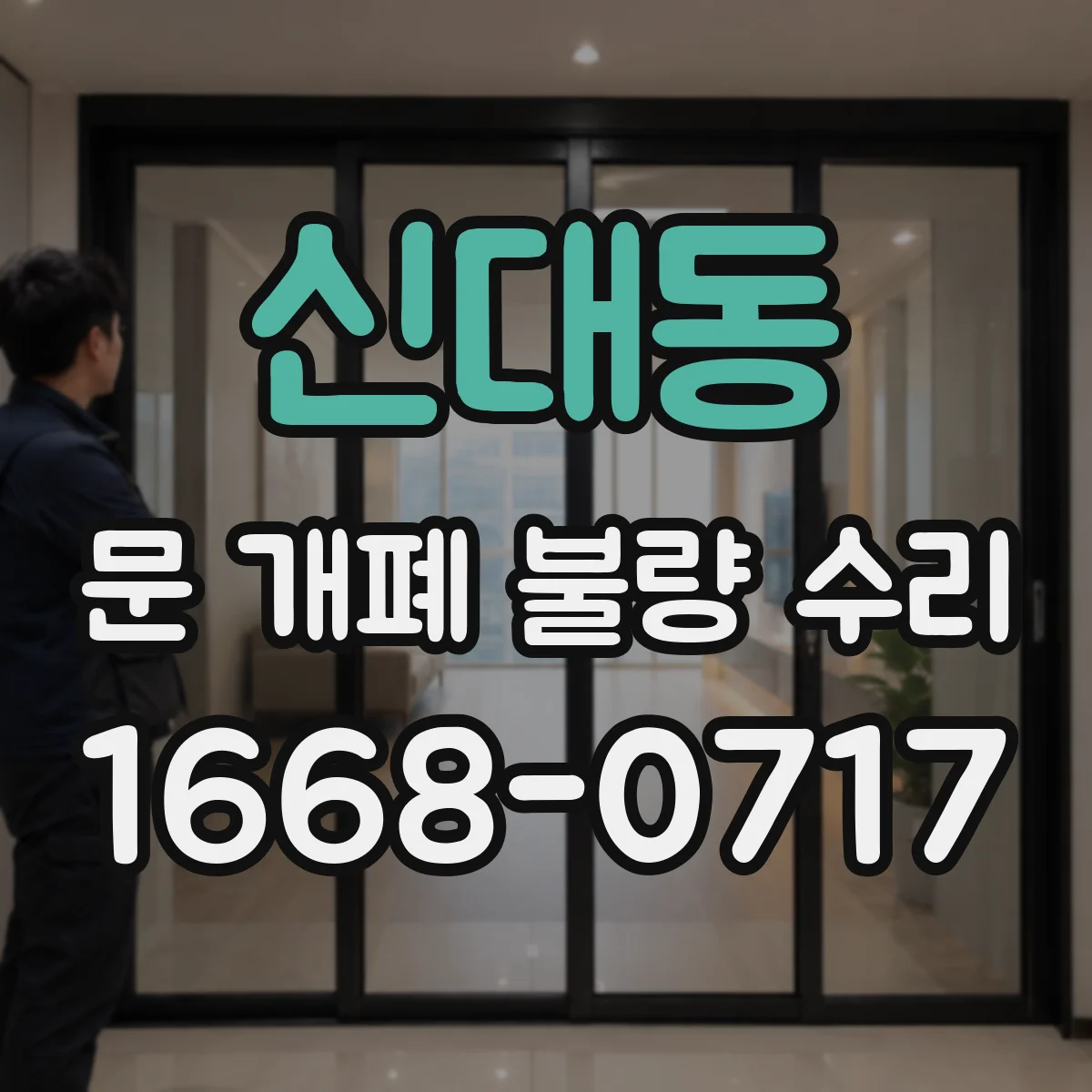 신대동 문 개폐 불량 수리
