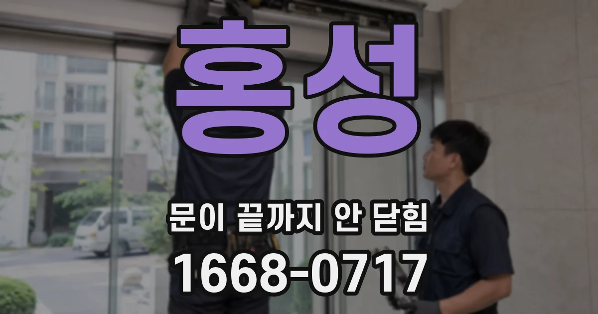 홍성 문이 끝까지 안 닫힘