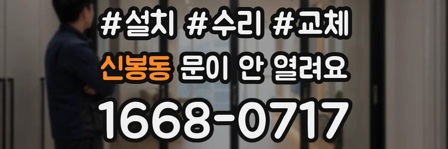 신봉동 문이 안 열려요