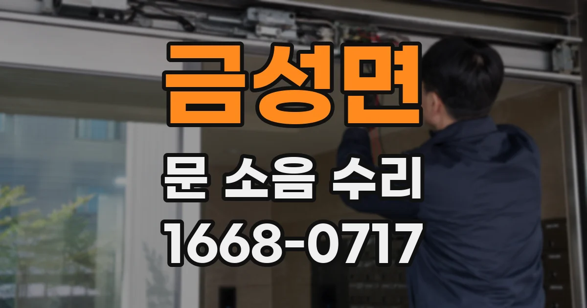 금성면 문 소음 수리