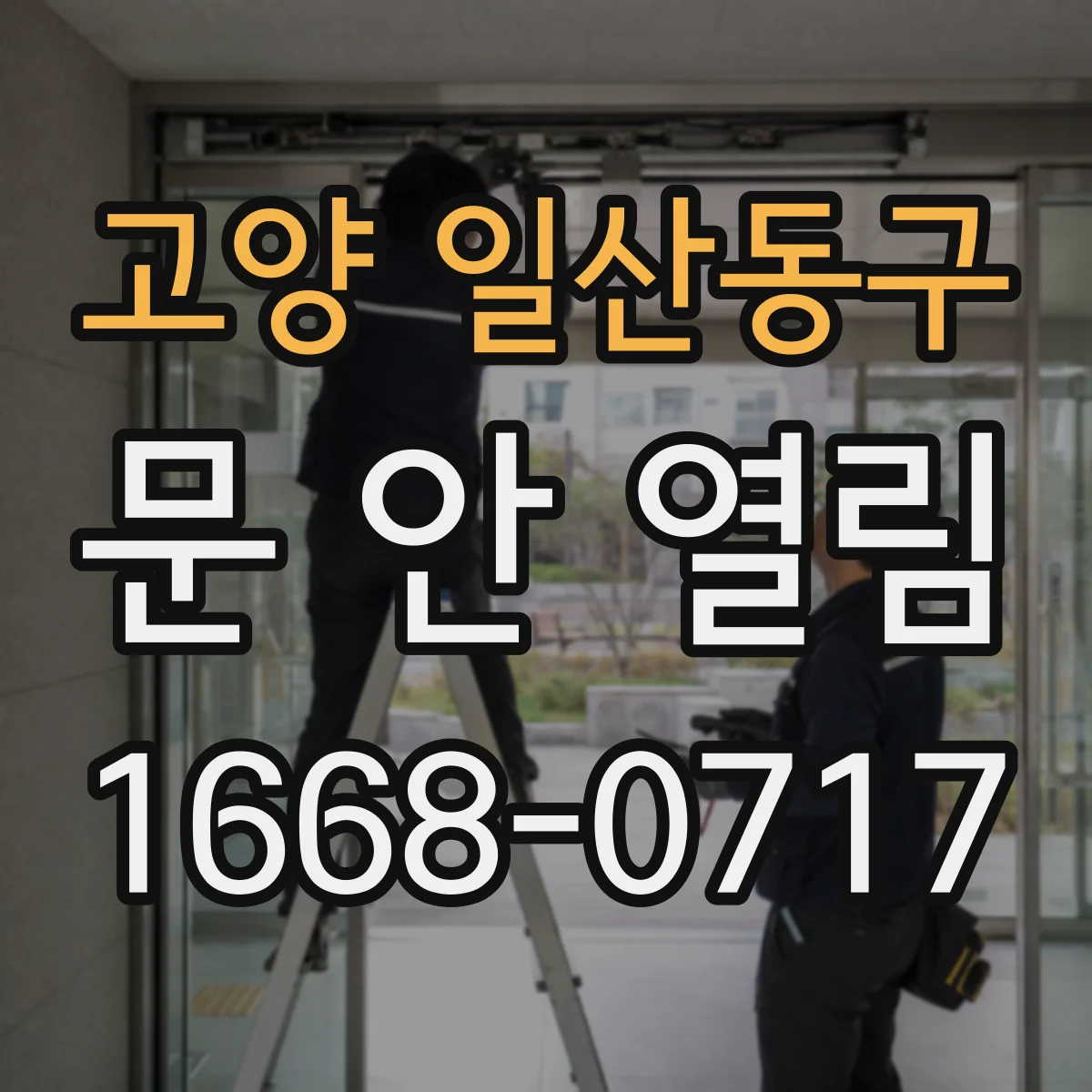 고양 일산동구 문 안 열림 스마트폰 앱 잠금해제도 안 될 때 확인 순서