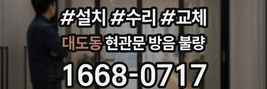 대도동 현관문 방음 불량