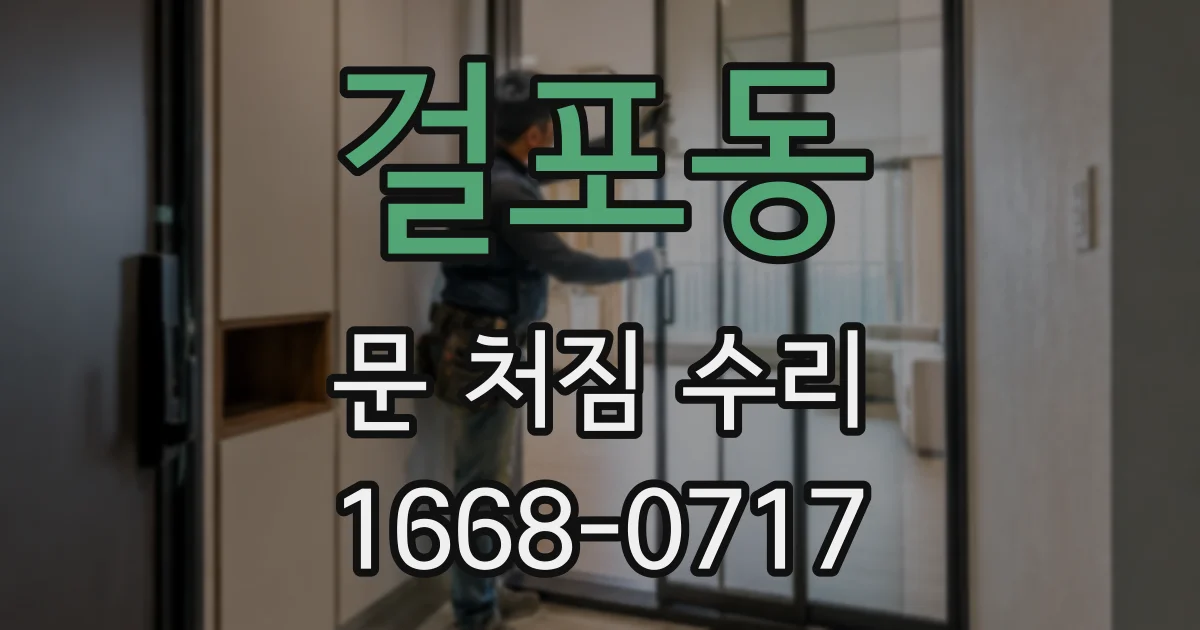 걸포동 문 처짐 수리