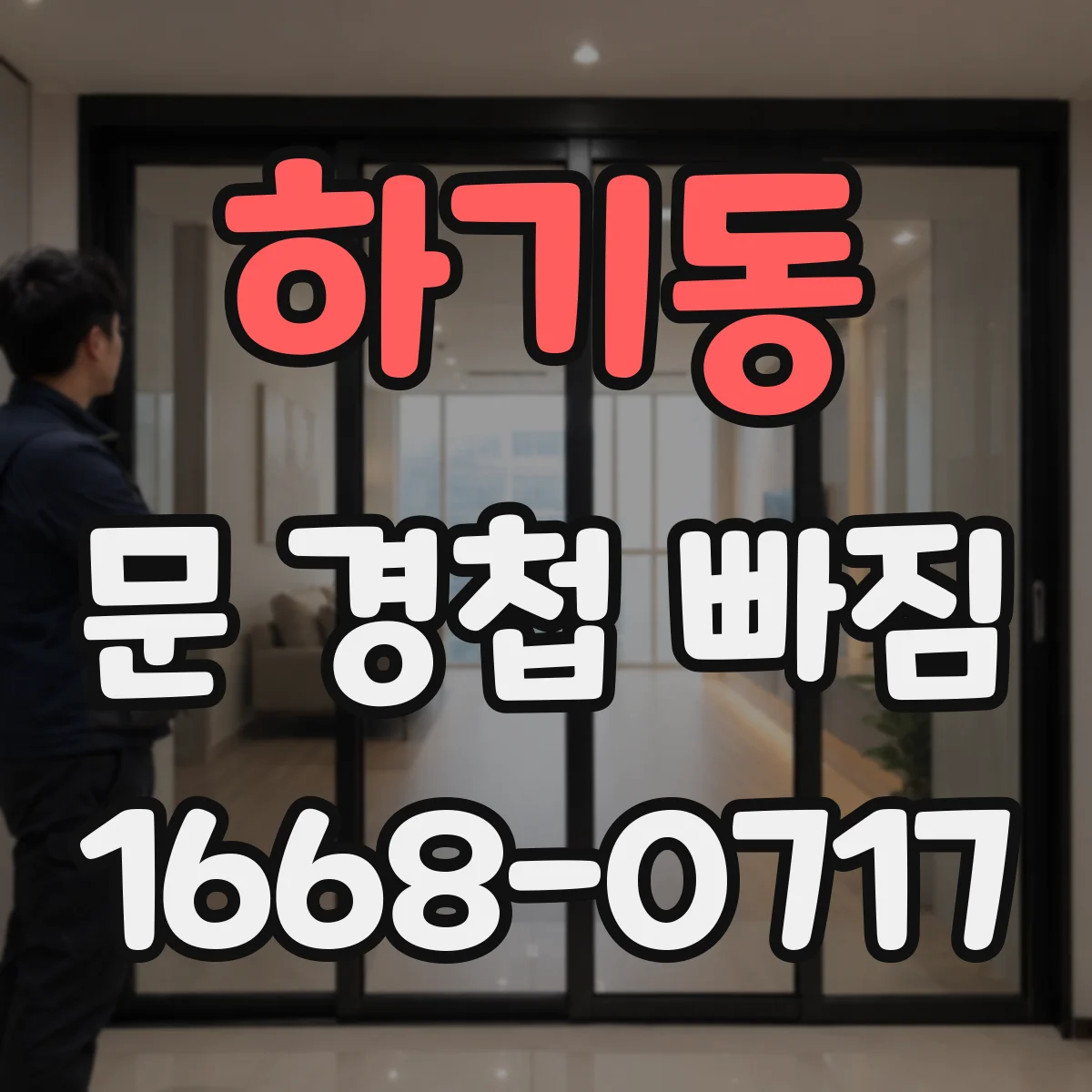 하기동 문 경첩 빠짐