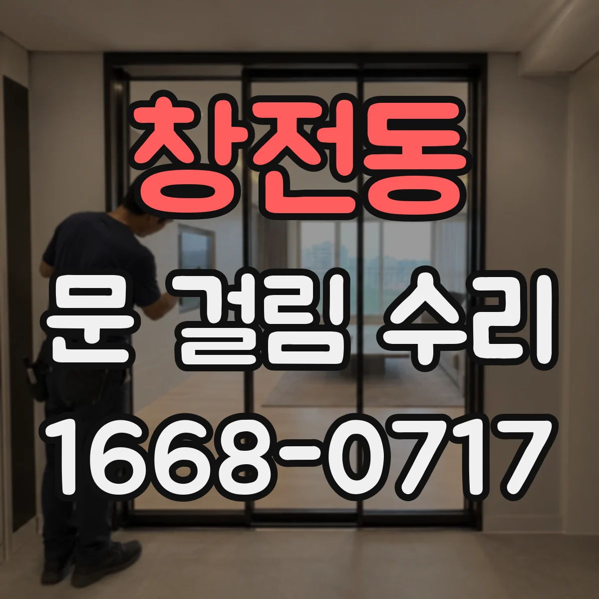 창전동 문 걸림 수리