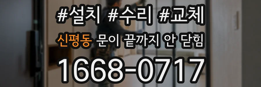 신평동 문이 끝까지 안 닫힘