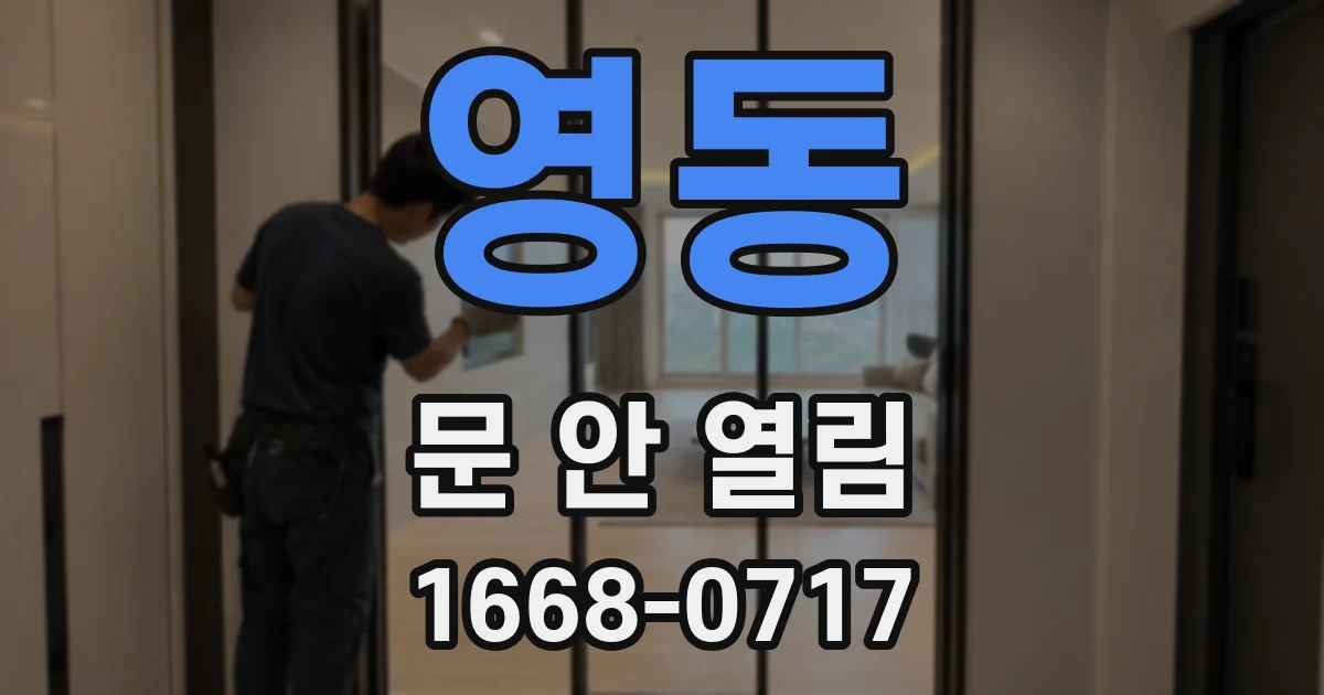 영동 문 안 열림