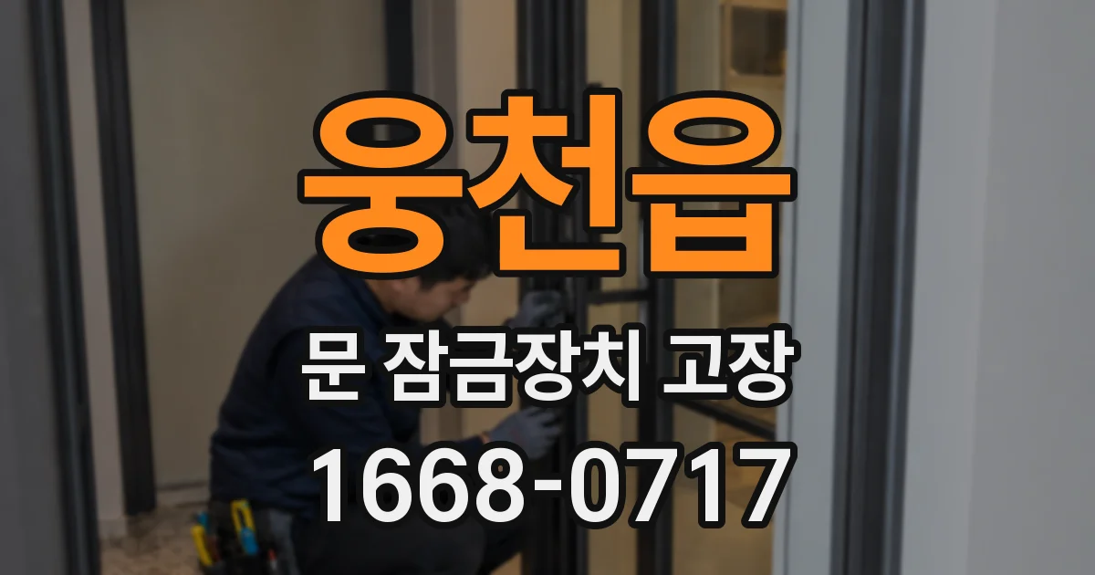 웅천읍 문 잠금장치 고장