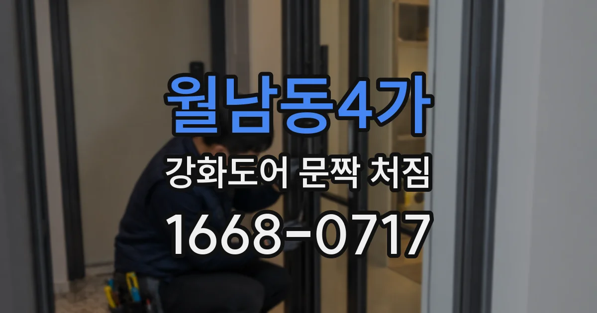 월남동4가 강화도어 문짝 처짐