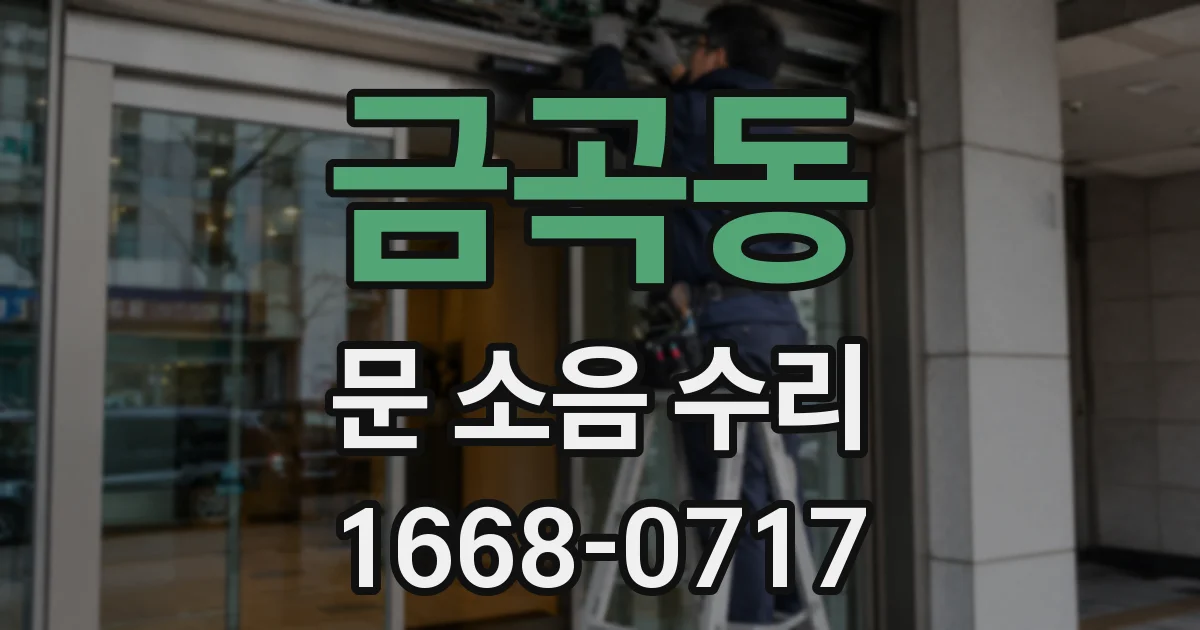 금곡동 문 소음 수리