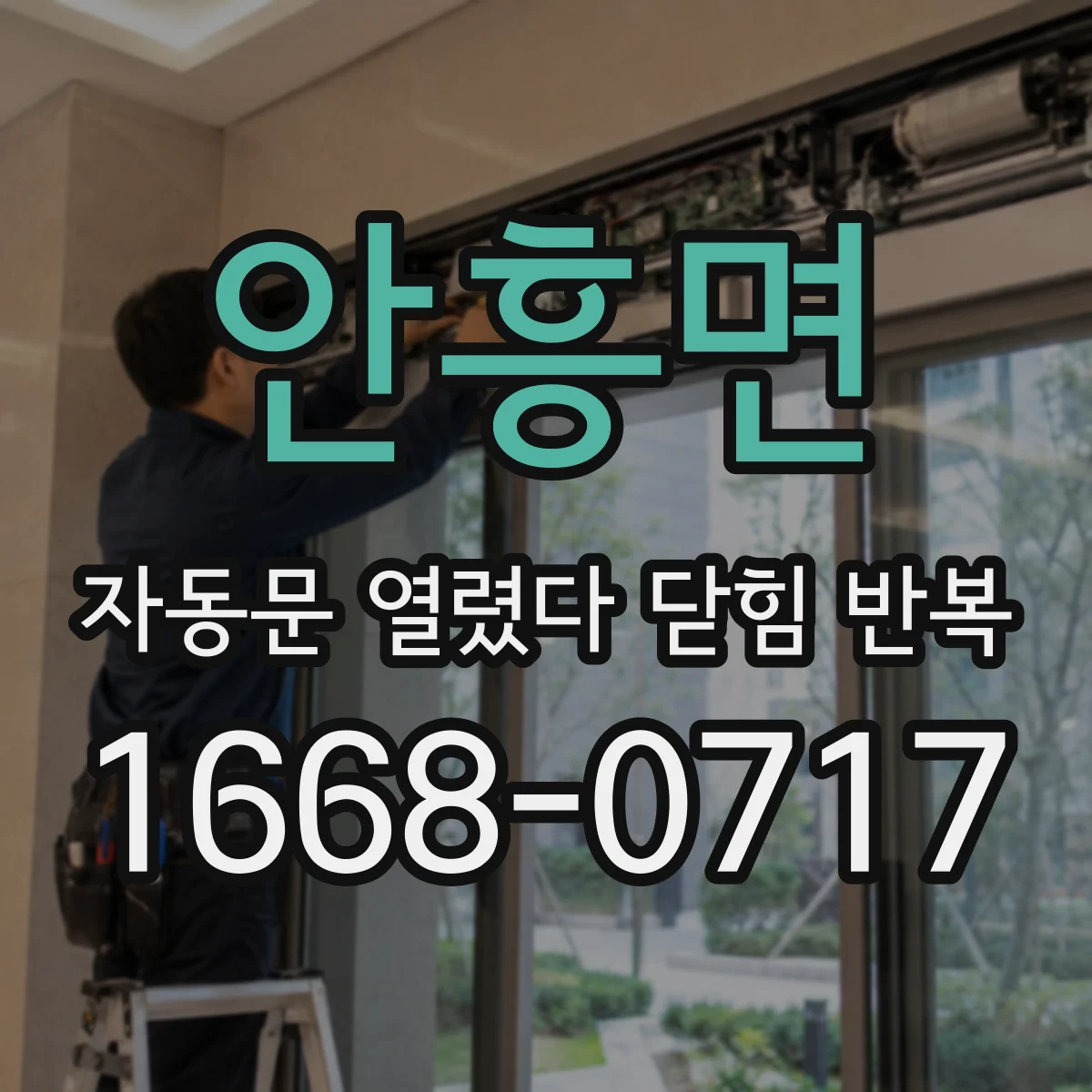 안흥면 자동문 열렸다 닫힘 반복