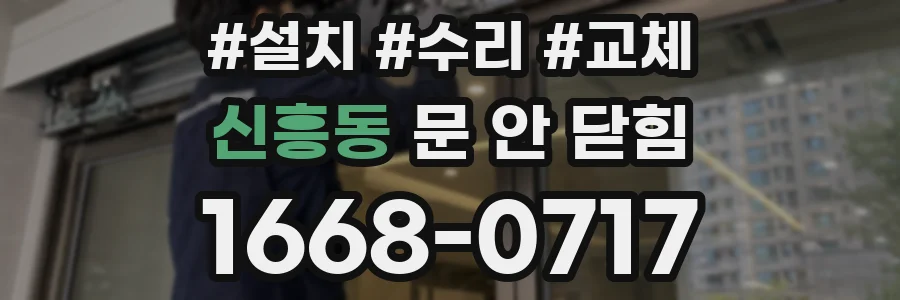신흥동 문 안 닫힘