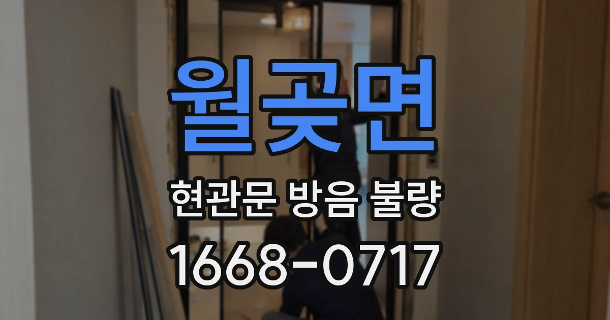 월곶면 현관문 방음 불량