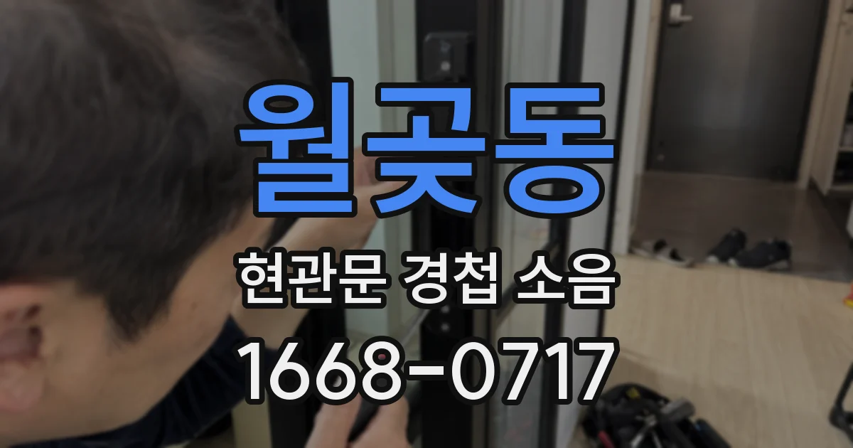 월곶동 현관문 경첩 소음