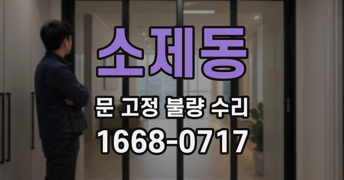 소제동 문 고정 불량 수리