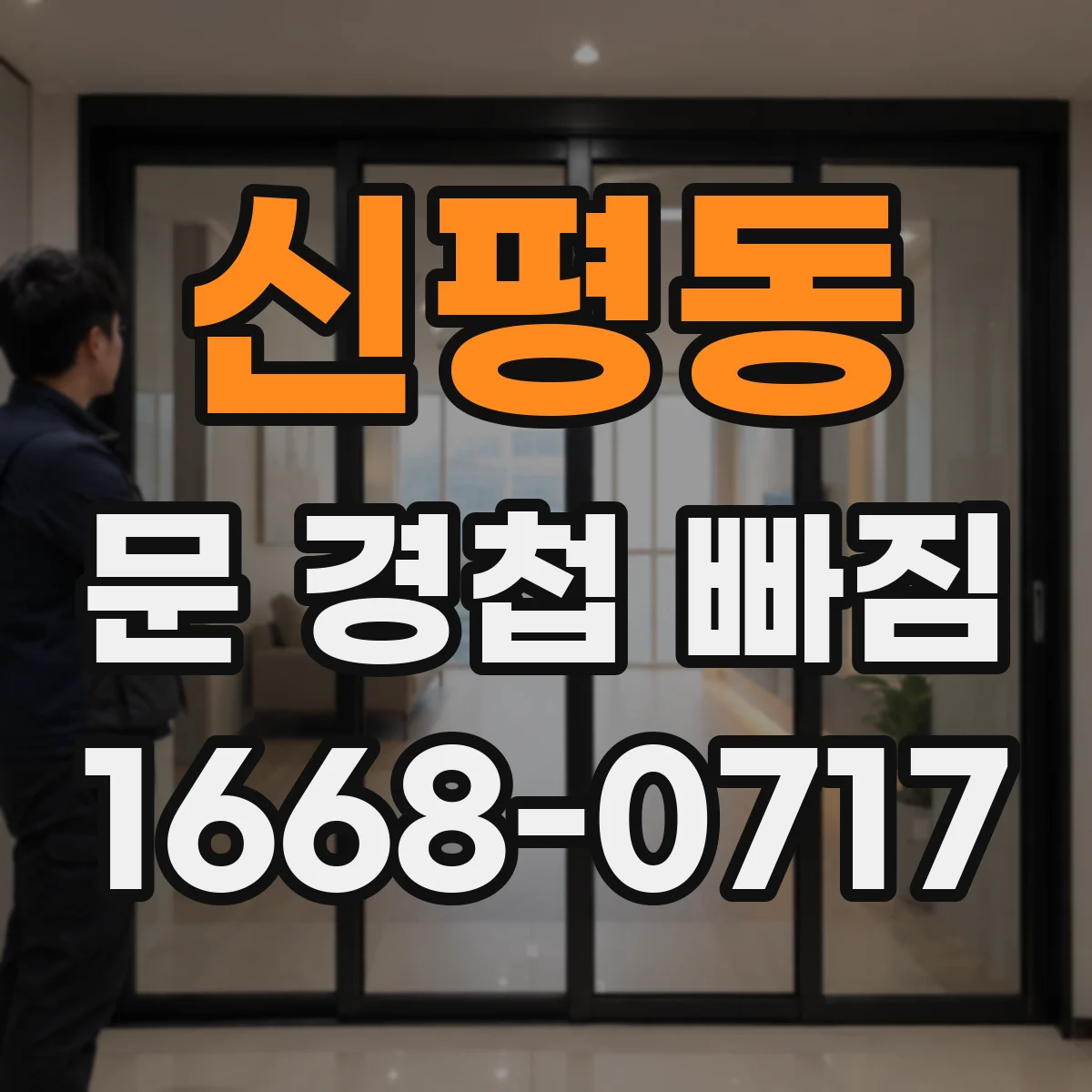 신평동 문 경첩 빠짐