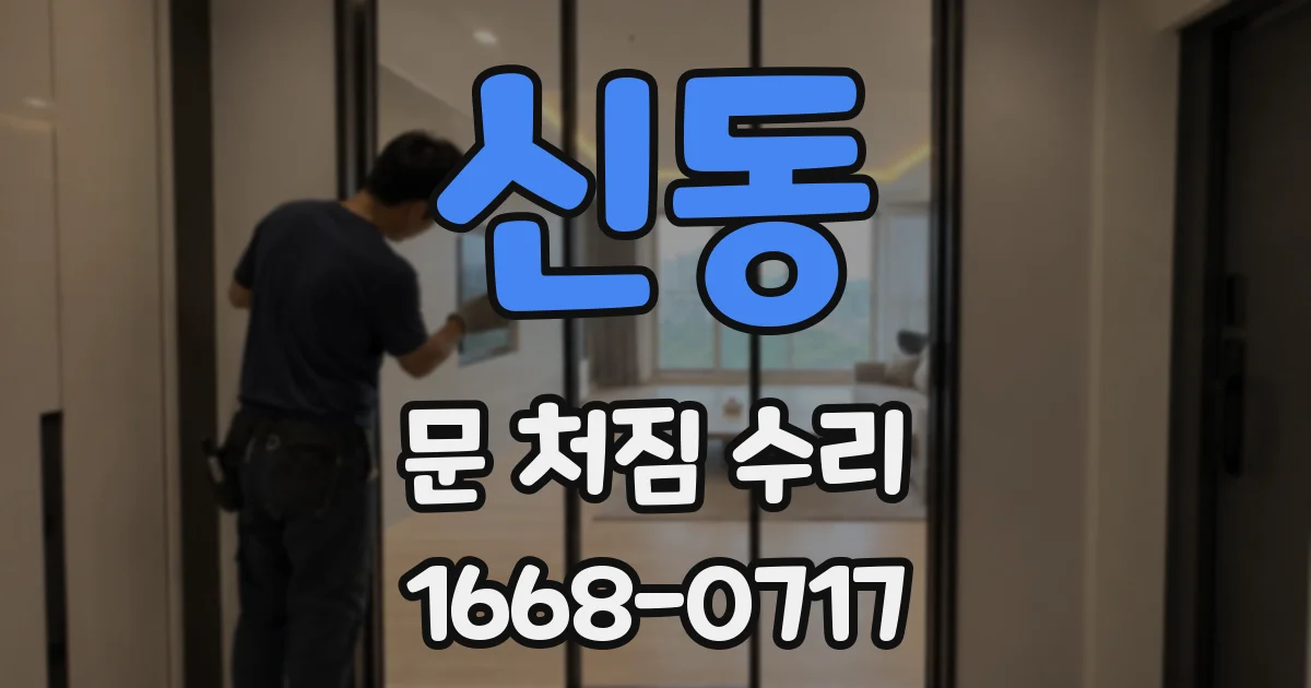 신동 문 처짐 수리