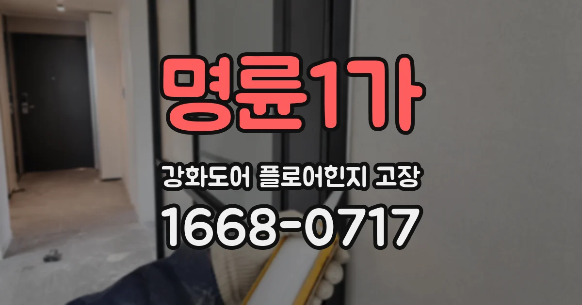 명륜1가 강화도어 플로어힌지 고장