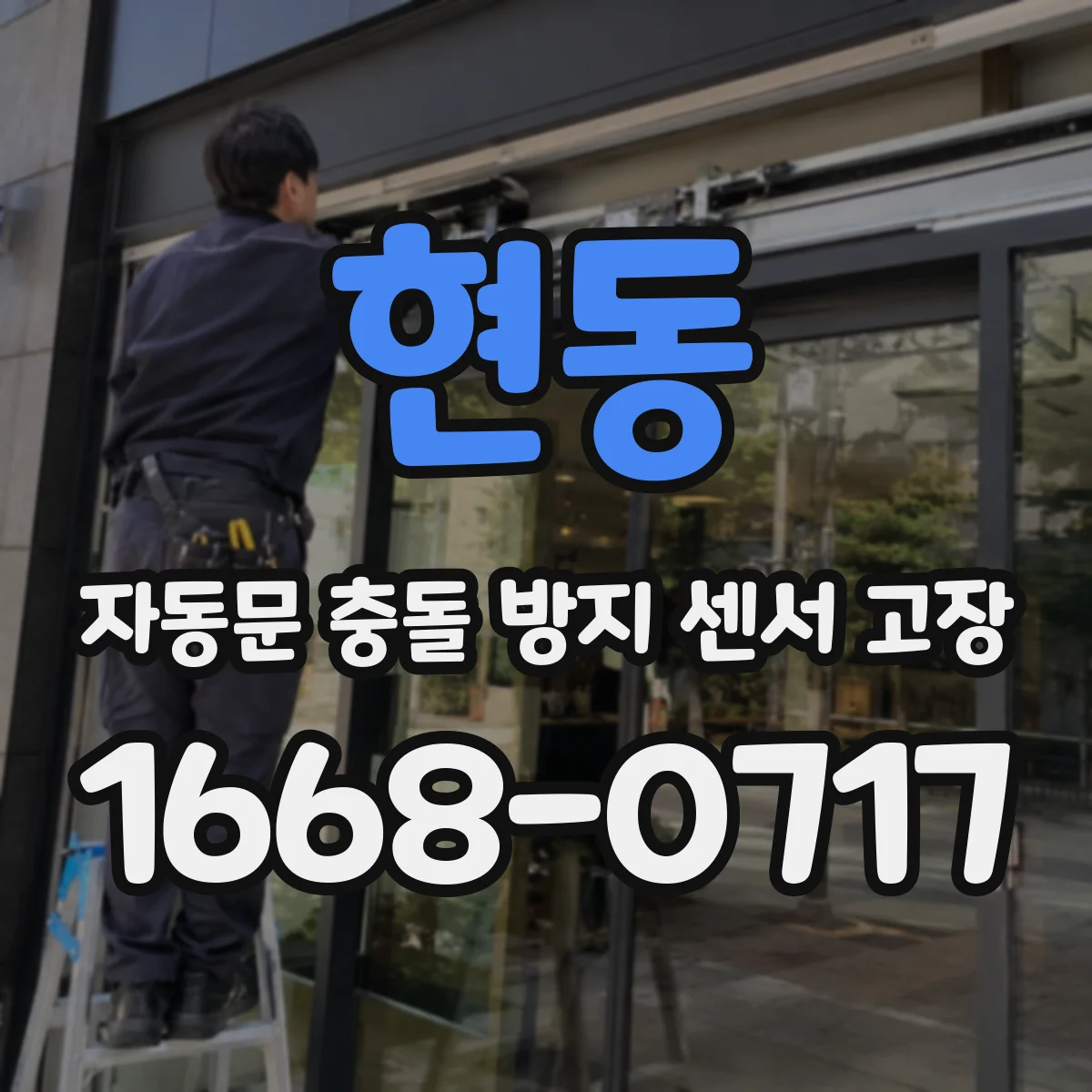 현동 자동문 충돌 방지 센서 고장