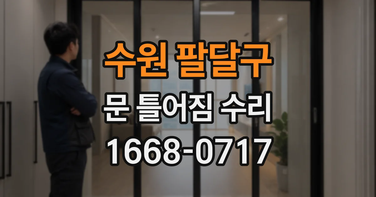 수원 팔달구 문 틀어짐 수리