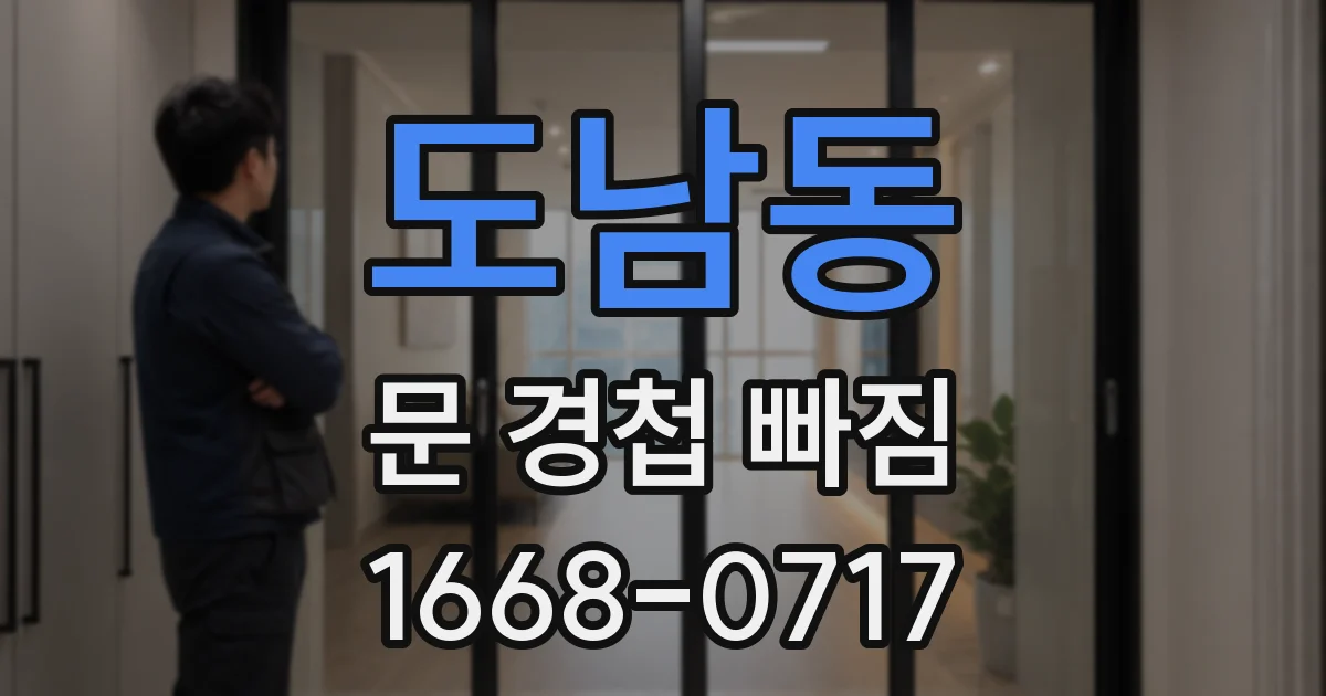 도남동 문 경첩 빠짐