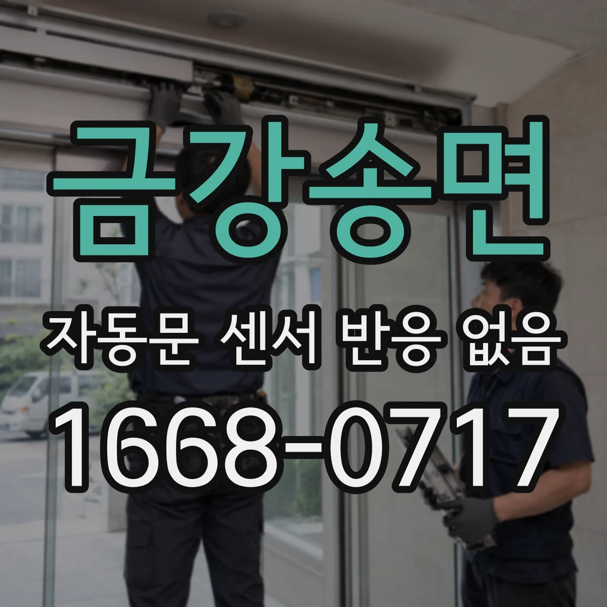 금강송면 자동문 센서 반응 없음