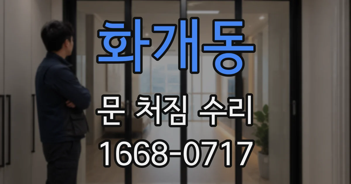화개동 문 처짐 수리