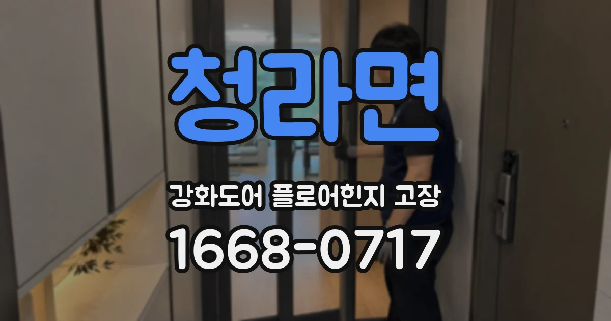 청라면 강화도어 플로어힌지 고장