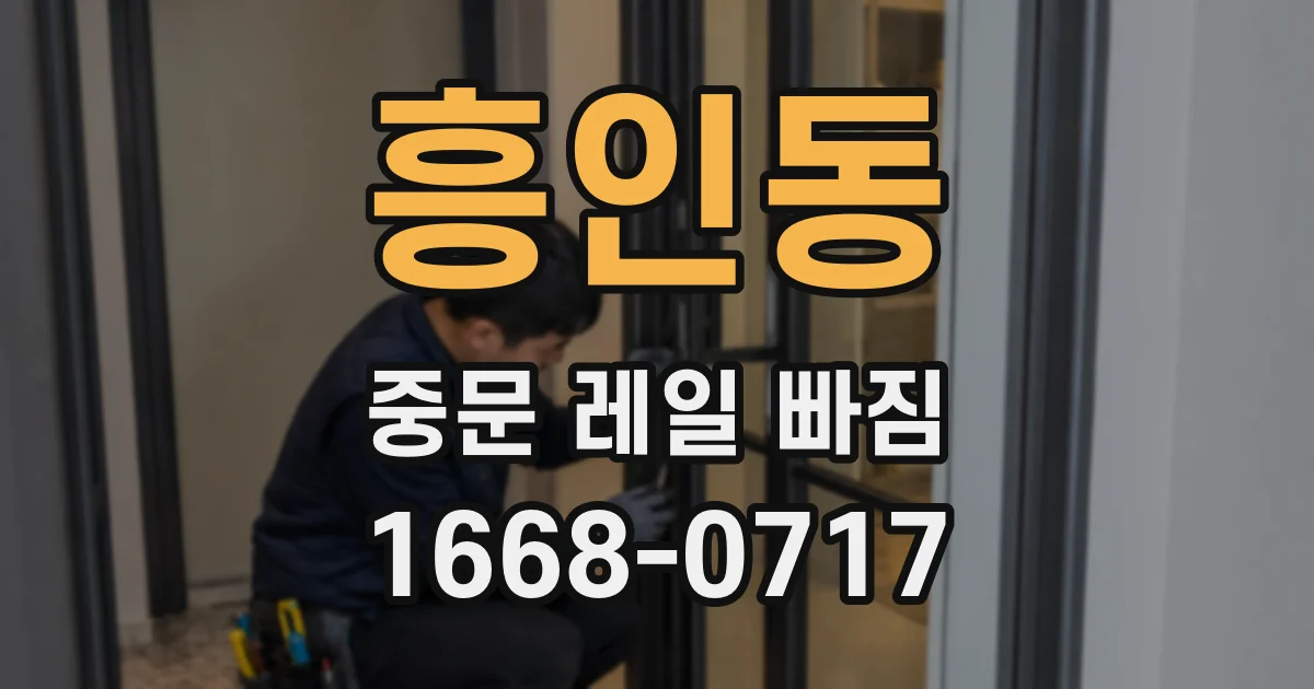 흥인동 중문 레일 빠짐