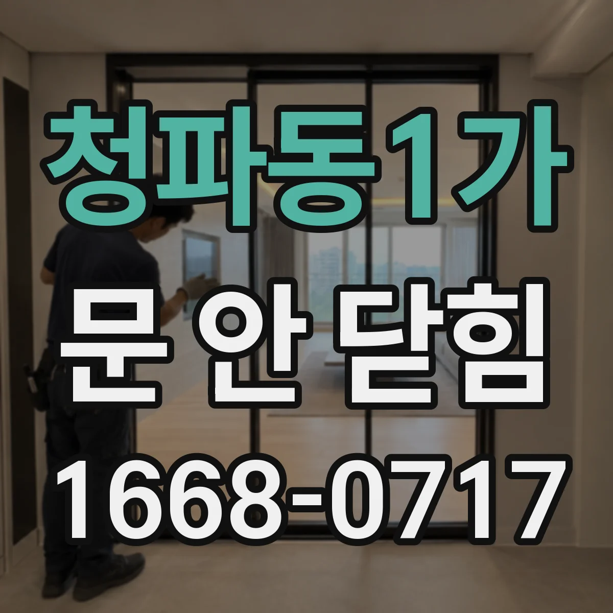 청파동1가 문 안 닫힘