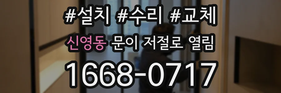 신영동 문이 저절로 열림