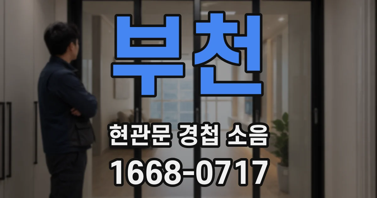 부천 현관문 경첩 소음
