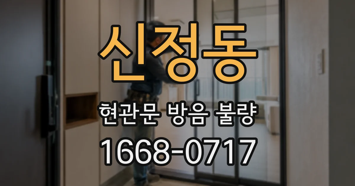 신정동 현관문 방음 불량