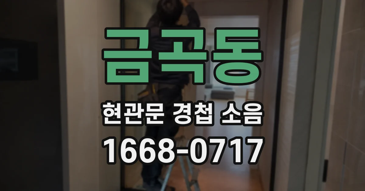 금곡동 현관문 경첩 소음