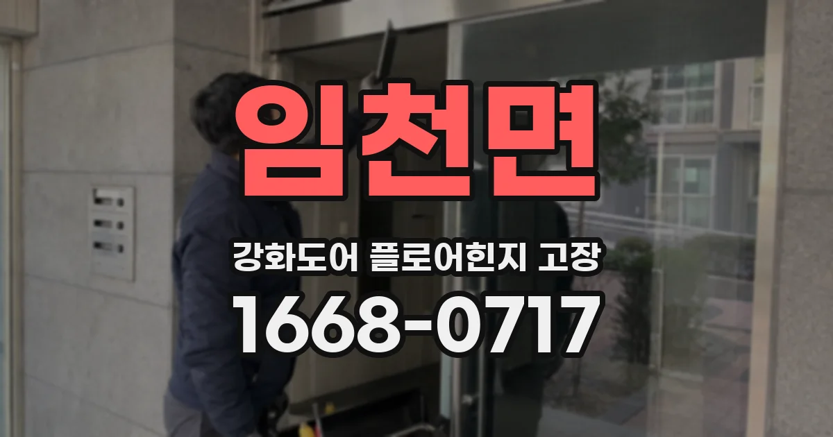 임천면 강화도어 플로어힌지 고장