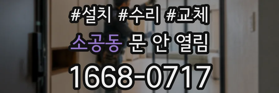 소공동 문 안 열림