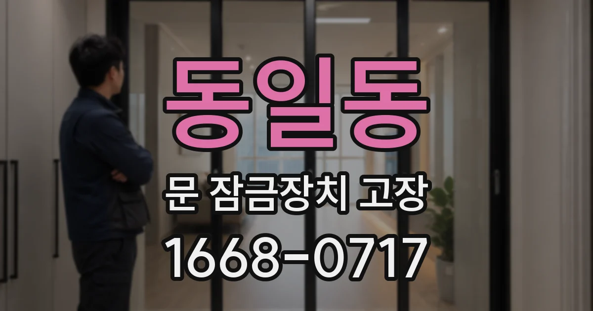 동일동 문 잠금장치 고장