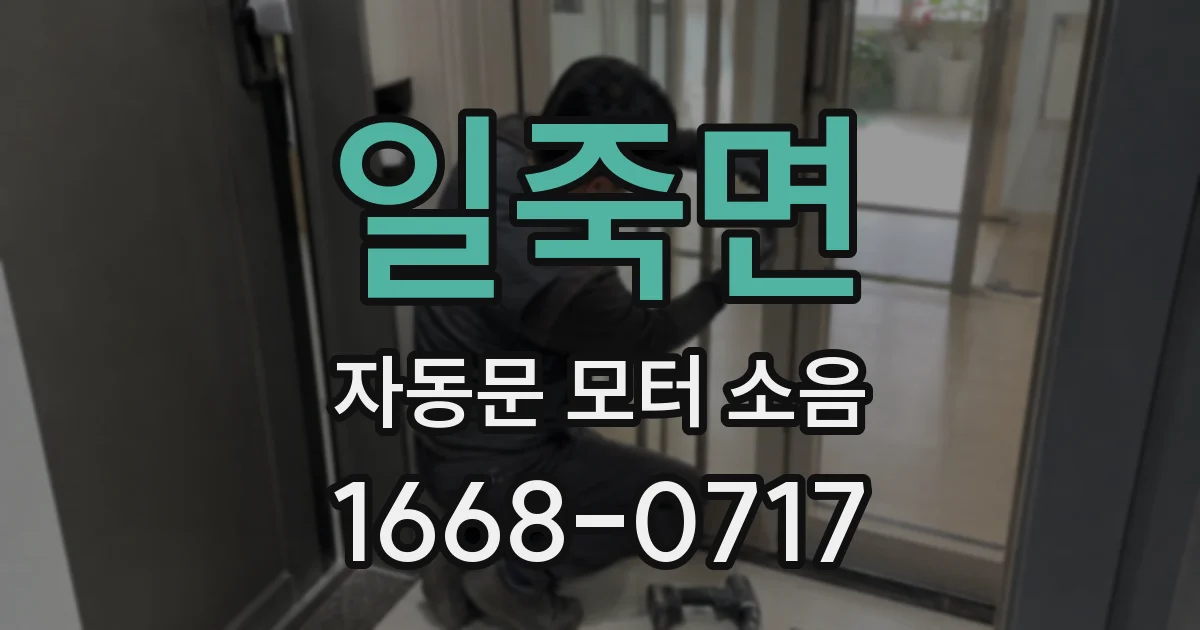 일죽면 자동문 모터 소음