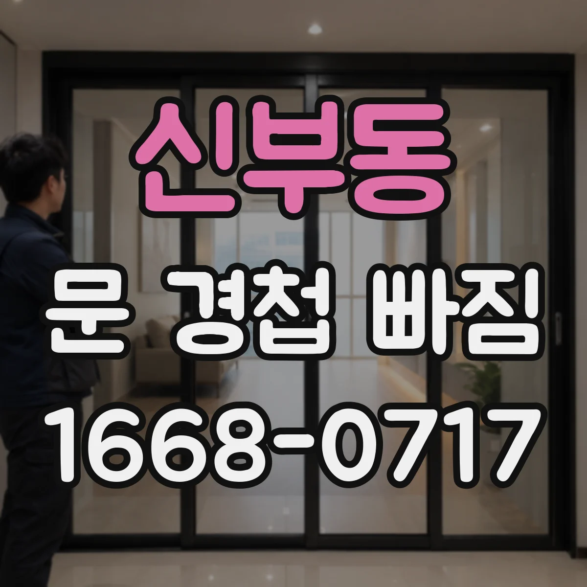 신부동 문 경첩 빠짐