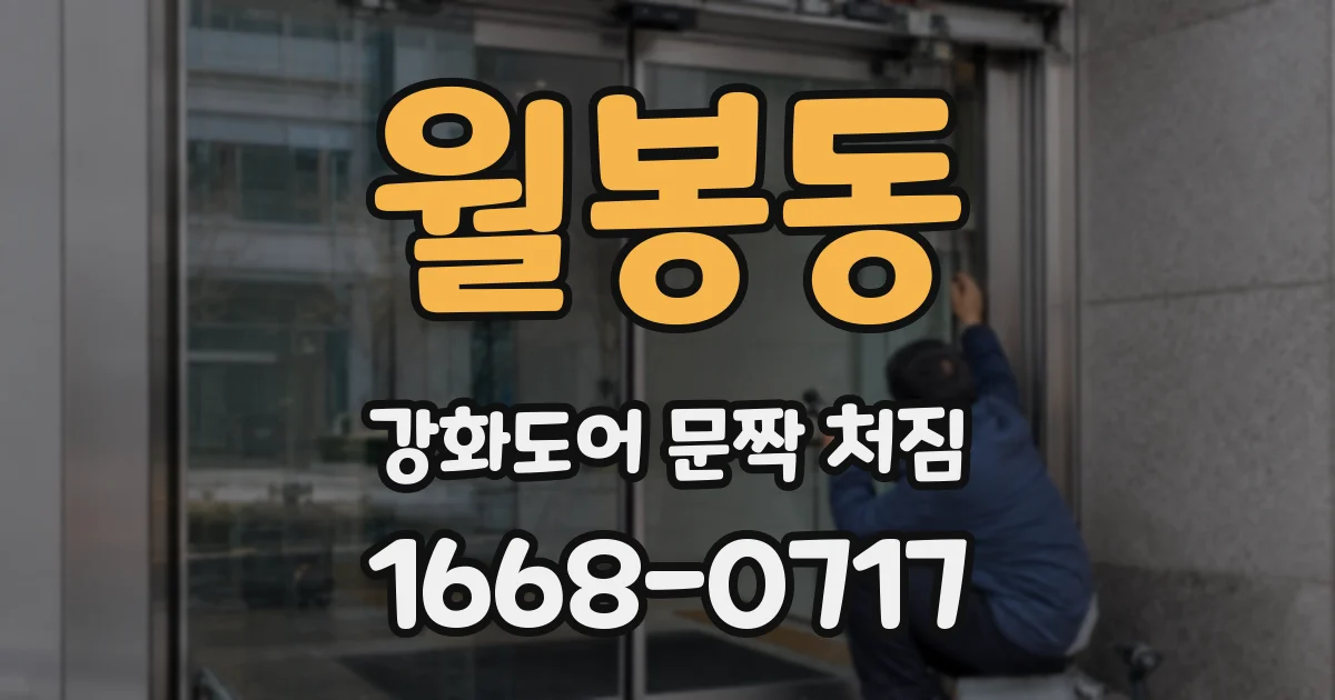 월봉동 강화도어 문짝 처짐
