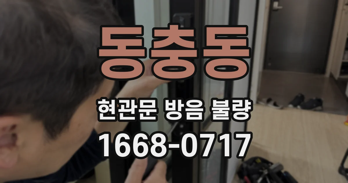 동충동 현관문 방음 불량