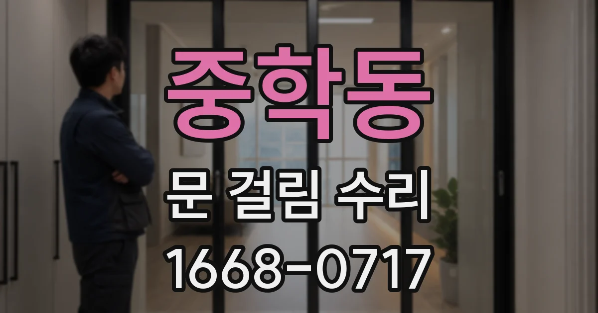 중학동 문 걸림 수리