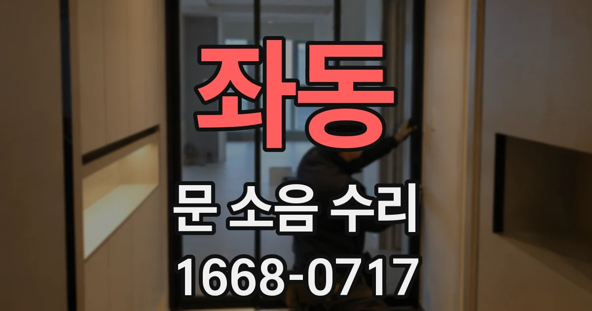 좌동 문 소음 수리